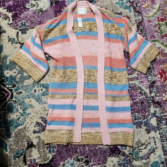 Anthropologie Textured Knit Long Cardigan - Picture 3 of 5